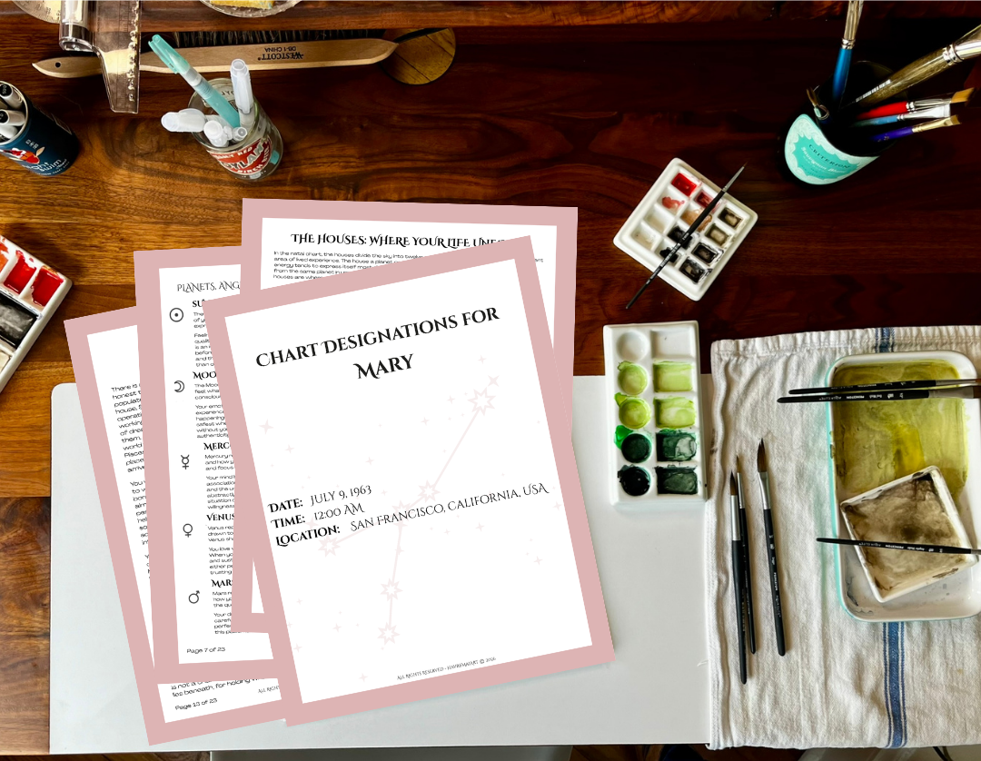 Personalized Natal Chart Reading | Astrology Report (Digital PDF or Printed)
