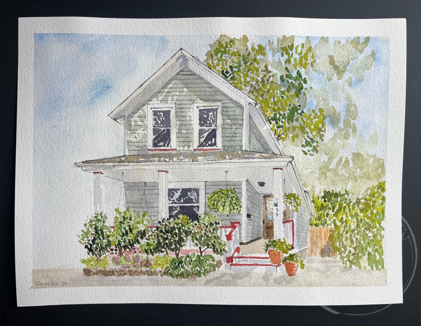 Custom Home Portrait – Watercolor Painting of Personal, Childhood, or First Homes – Unique Housewarming Gift